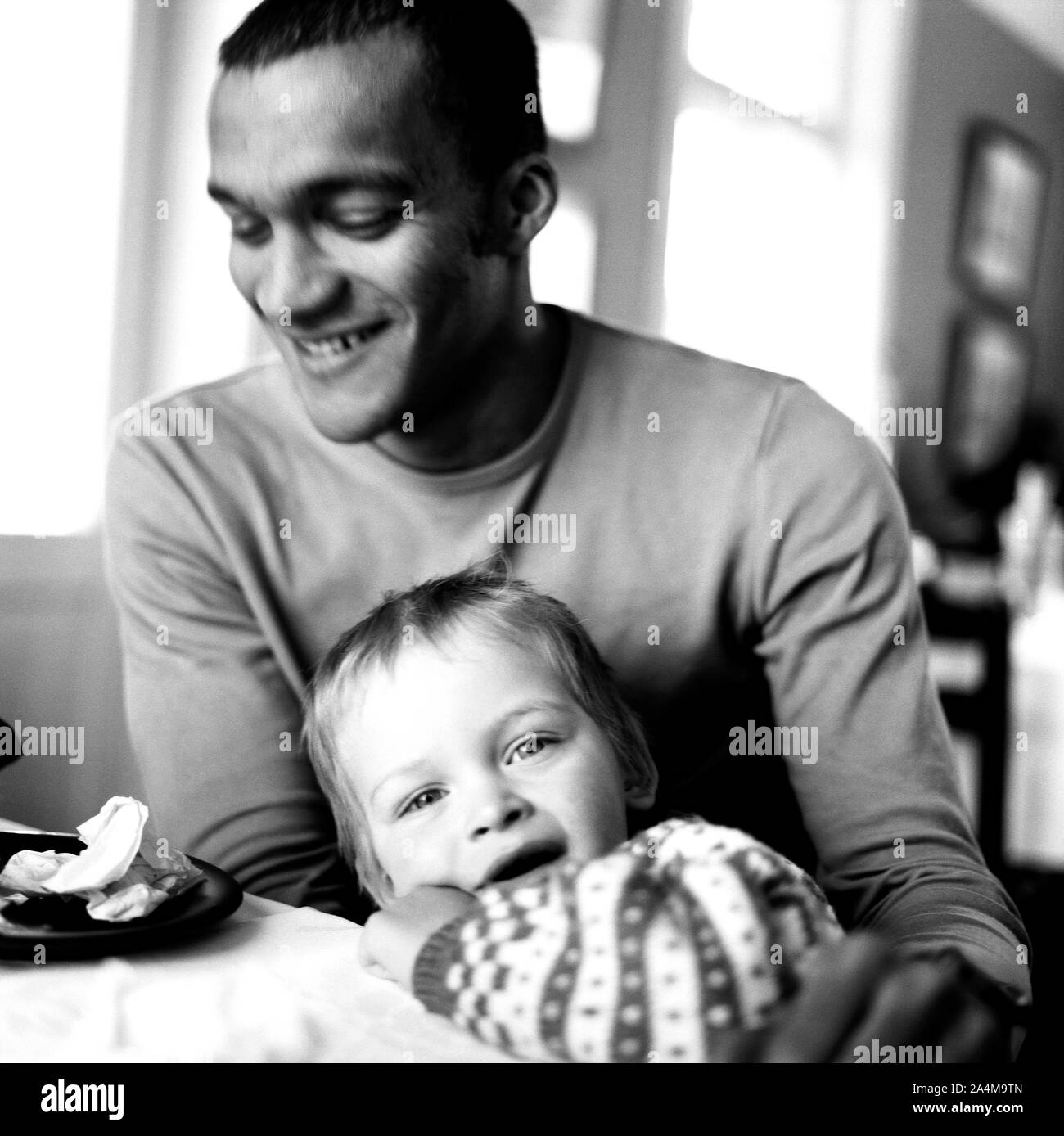 Père et fils Banque D'Images