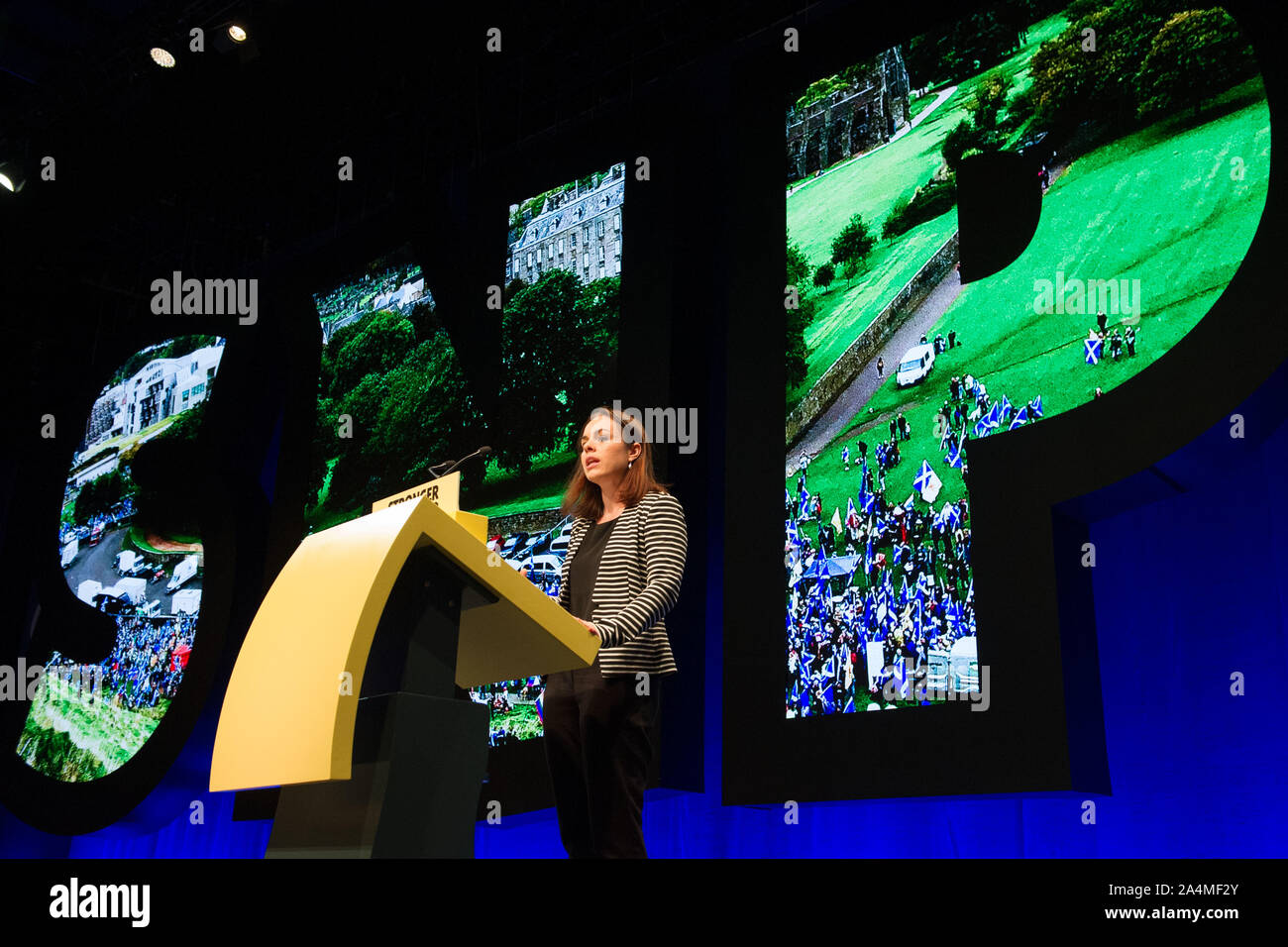 Aberdeen, Royaume-Uni. 15 octobre 2019. Photo : Kate Forbes MSP du Parti national écossais (SNP). Parti national écossais (SNP) Conférence nationale, lors de l'événement complexe Aberdeen(TECA). Crédit : Colin Fisher/Alamy Live News Banque D'Images Aberdeen, Royaume-Uni. 15 octobre 2019. Photo : Kate Forbes MSP du Parti national écossais (SNP). Parti national écossais (SNP) Conférence nationale, lors de l'événement complexe Aberdeen(TECA). Crédit : Colin Fisher/Alamy Live News Banque D'Images