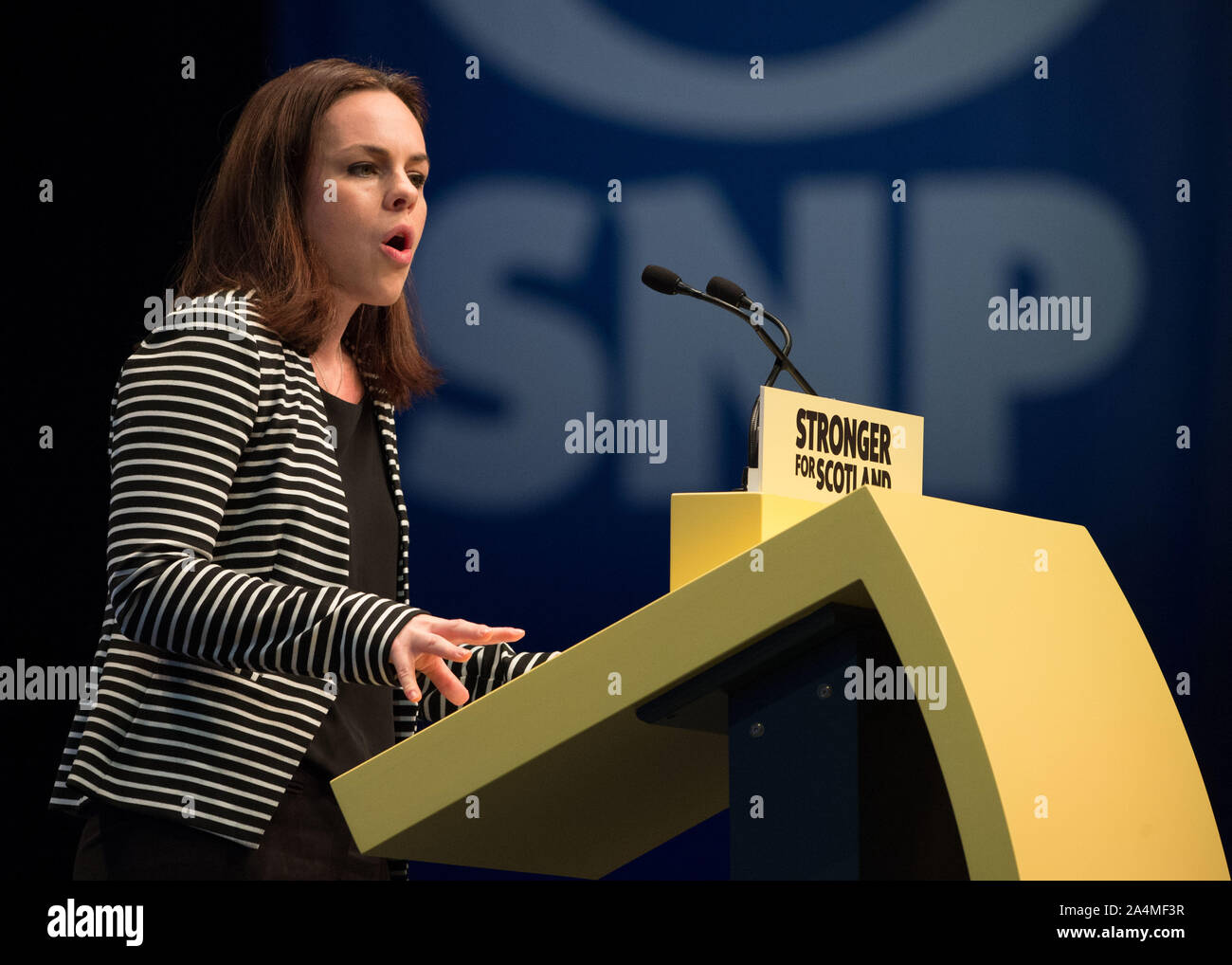 Aberdeen, Royaume-Uni. 15 octobre 2019. Photo : Kate Forbes MSP du Parti national écossais (SNP). Parti national écossais (SNP) Conférence nationale, lors de l'événement complexe Aberdeen(TECA). Crédit : Colin Fisher/Alamy Live News Banque D'Images Aberdeen, Royaume-Uni. 15 octobre 2019. Photo : Kate Forbes MSP du Parti national écossais (SNP). Parti national écossais (SNP) Conférence nationale, lors de l'événement complexe Aberdeen(TECA). Crédit : Colin Fisher/Alamy Live News Banque D'Images