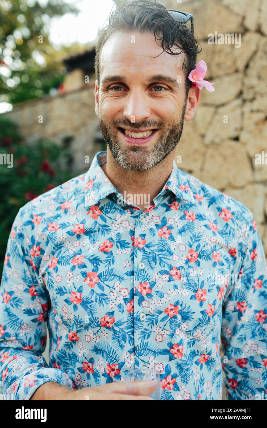 Portrait of smiling man Banque D'Images