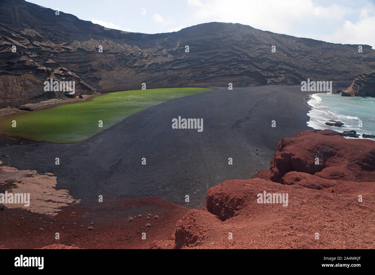 Paysage de Lanzarote, îles Canaries, Espagne Banque D'Images