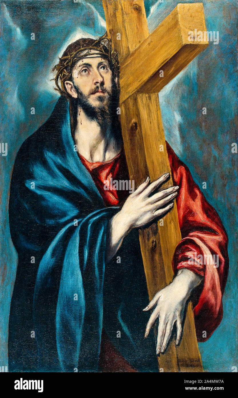 El Greco, la peinture, le Christ portant la croix, 1590-1595 Banque D'Images