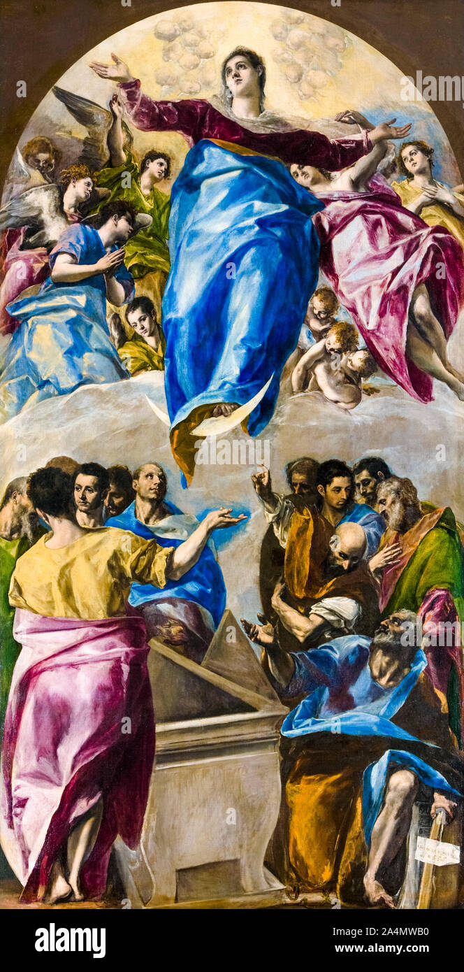 El Greco, l'Assomption de la Vierge, peinture, 1597-1599 Banque D'Images