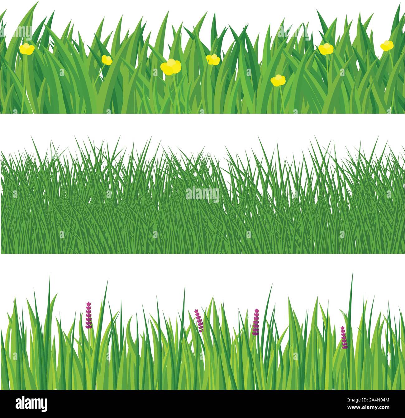 Printemps vert gazon. Vecteur. Illustration de Vecteur
