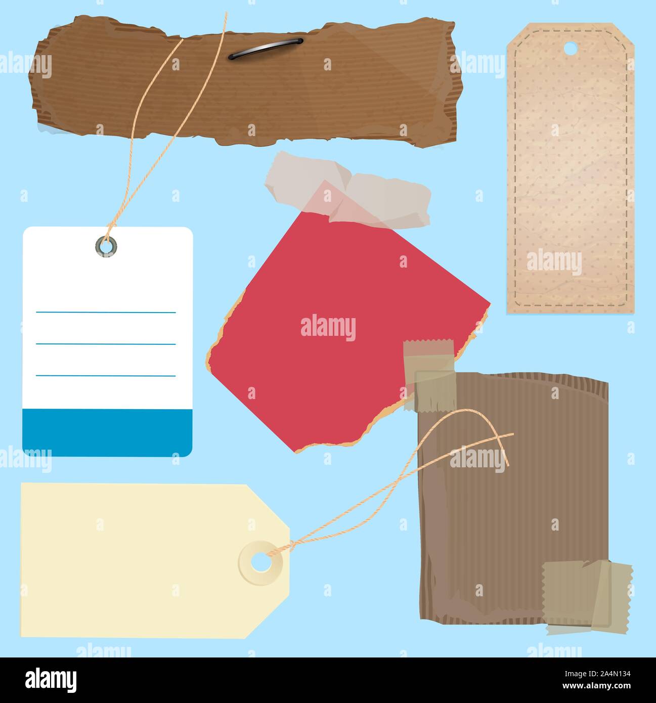 Papiers déchirés collection vector Illustration de Vecteur