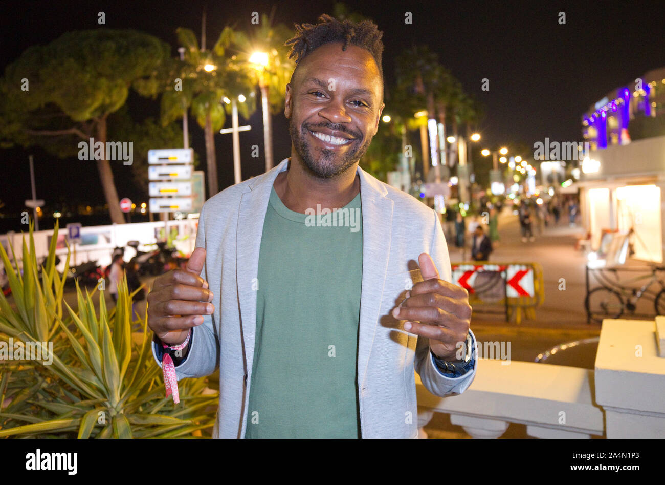 Cannes, France - 15 octobre 2019 - Le Monde - MIPCOM Marché du contenu de divertissement avec télévision, pour Pierre-Yves Lord, un événement, Reed MIDEM Salon de télévision dans le monde entier d'utilisation | Banque D'Images