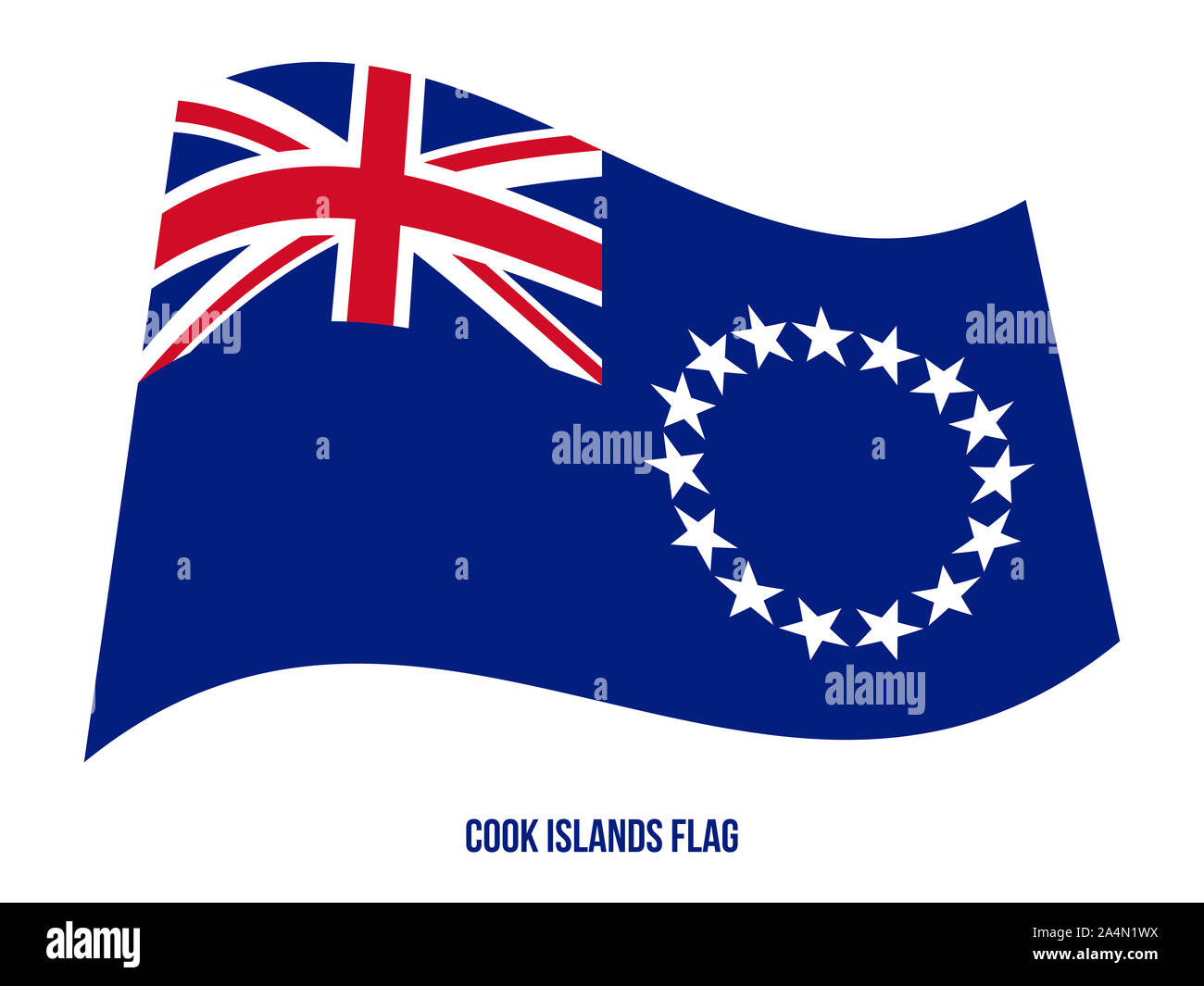 les Iles cook drapeau