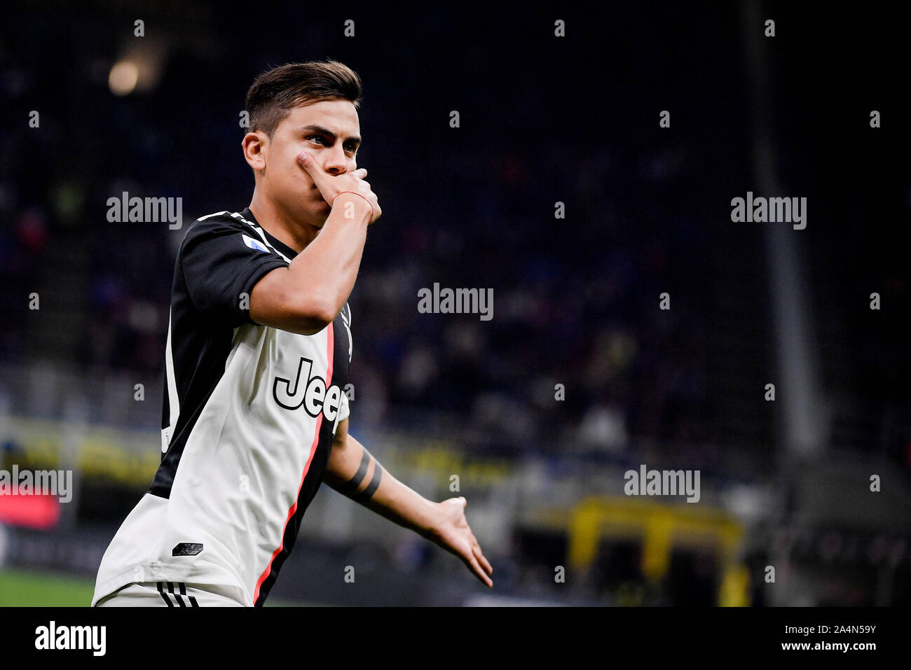 Uventus Player Paulo Dybala pendant l'Inter-Juventus match de football à San Siro. Banque D'Images