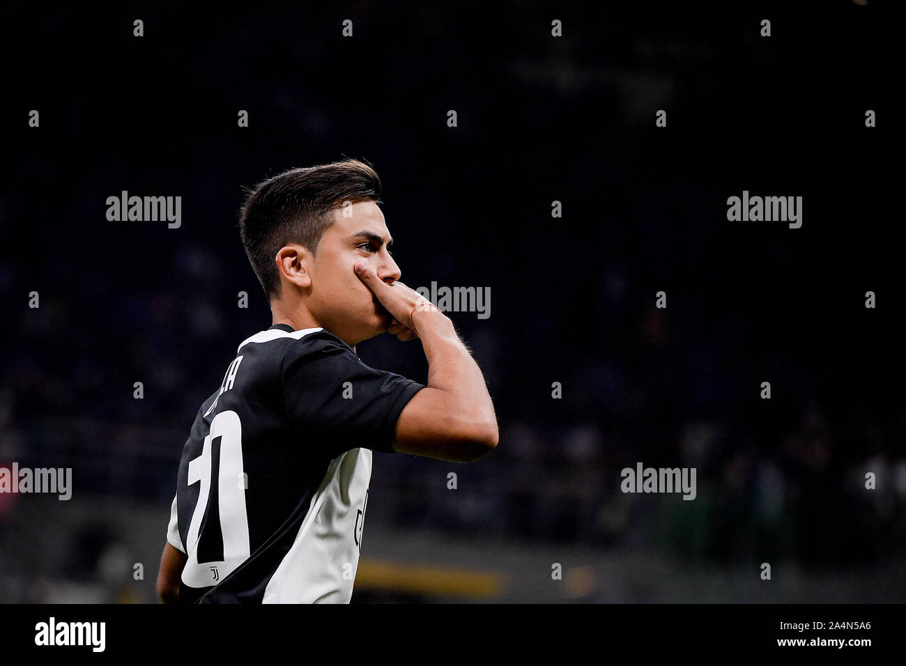 Uventus Player Paulo Dybala pendant l'Inter-Juventus match de football à San Siro. Banque D'Images