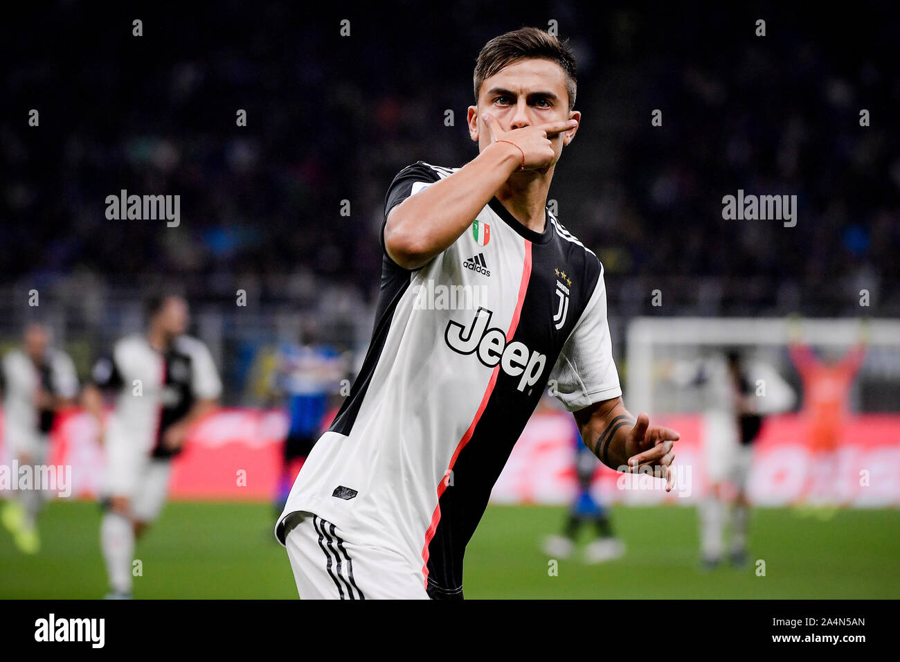 Uventus Player Paulo Dybala pendant l'Inter-Juventus match de football à San Siro. Banque D'Images
