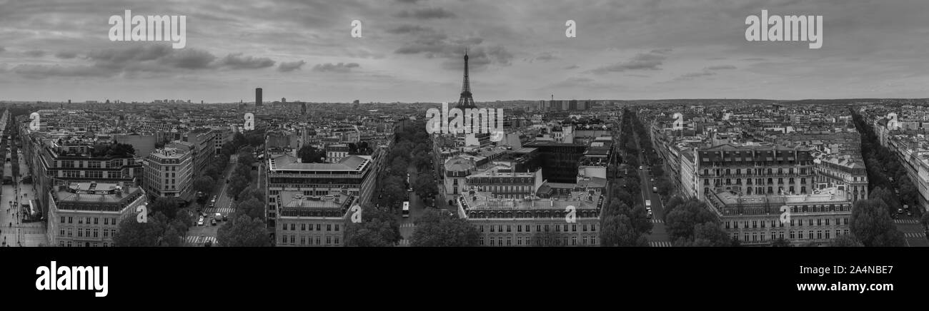 Toits de paris noir et blanc Banque de photographies et d’images à ...