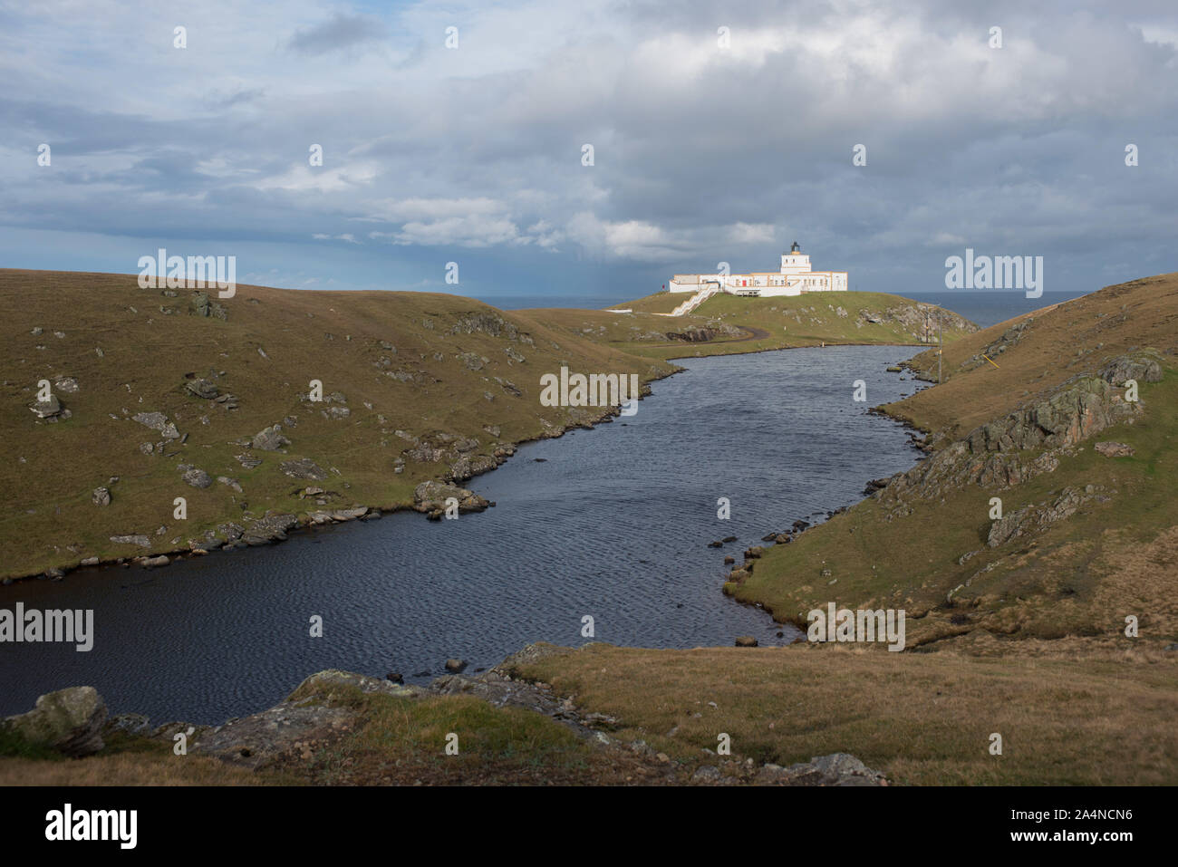 Strathy point lighthouse caithness, Ecosse Banque D'Images