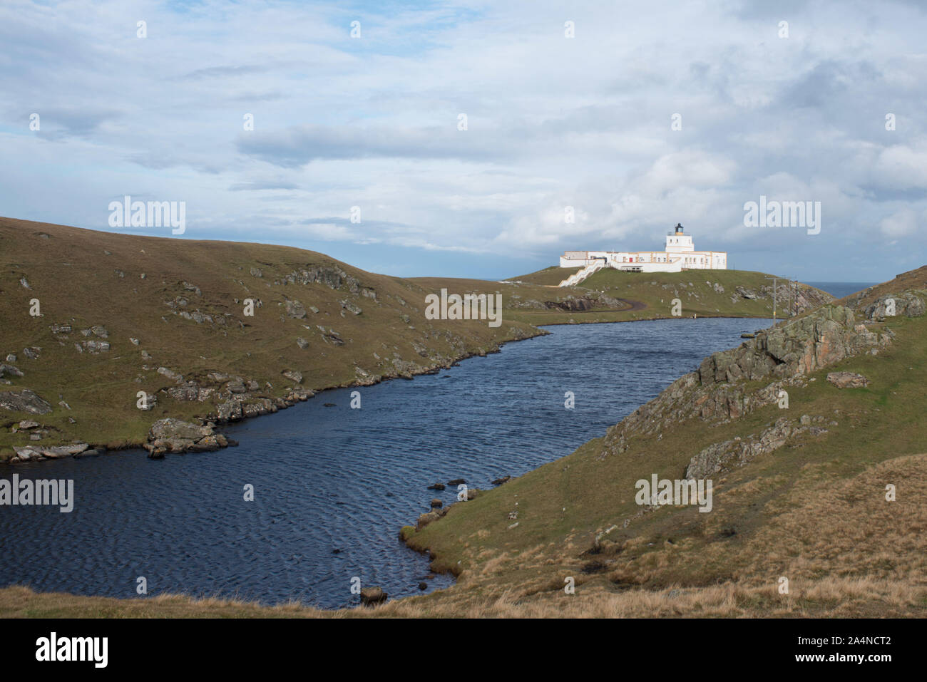 Strathy point lighthouse caithness, Ecosse Banque D'Images