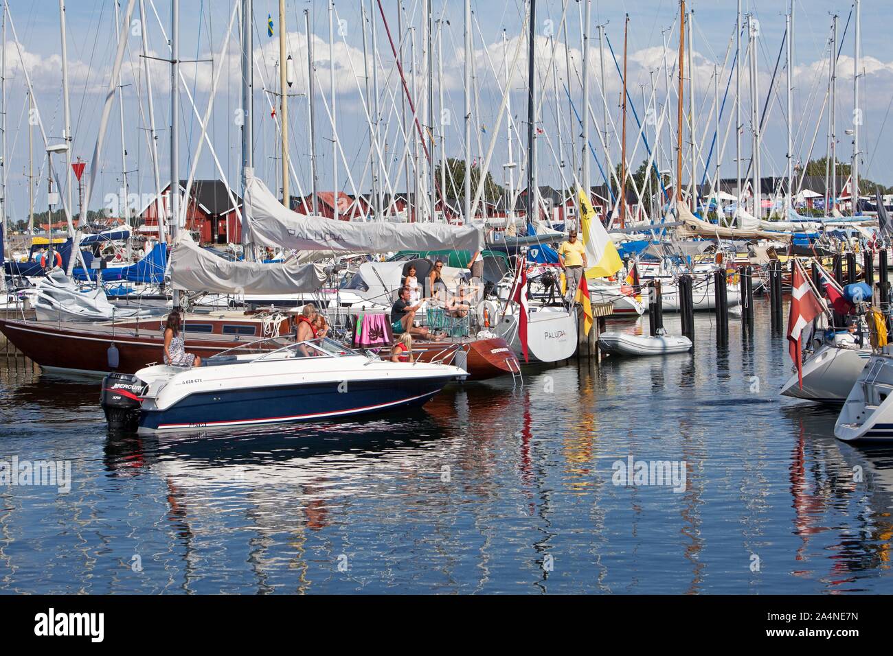 Le port de Skanör, Suède.Photo Jeppe Gustafsson Banque D'Images