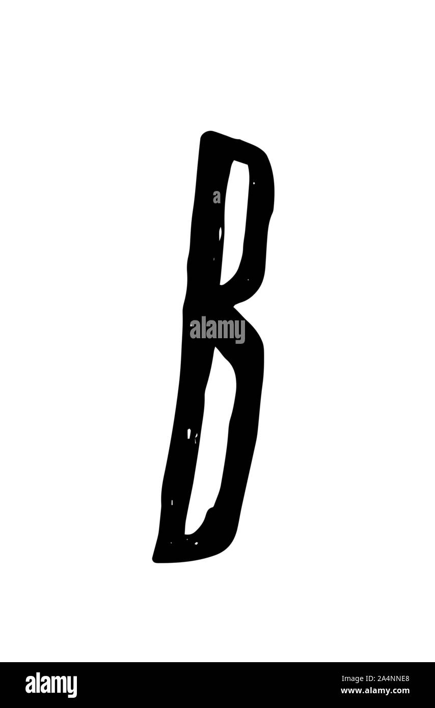 Gai friendly font. Vecteur. Lettre de l'alphabet anglais. Caractère de l'Amérique latine. Hipster style bande dessinée. Police de cafés, de boutiques et de promotions. Illustration de Vecteur