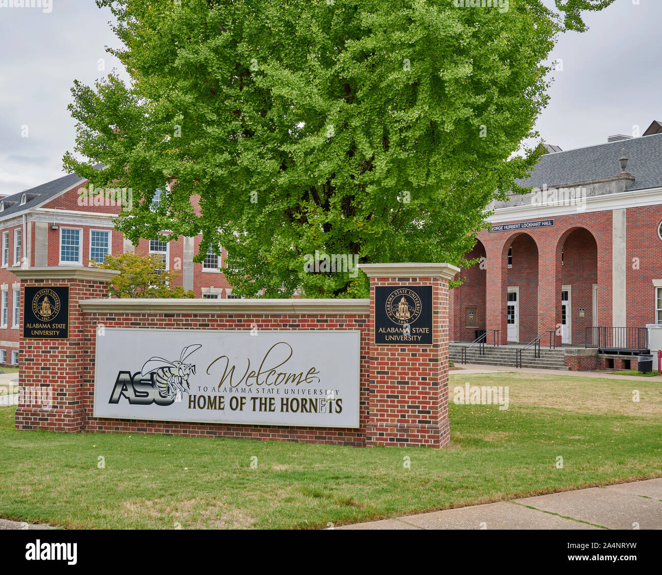 L'entrée à l'Université de l'état de l'Alabama et de signer à Montgomery, en Alabama, USA. Banque D'Images