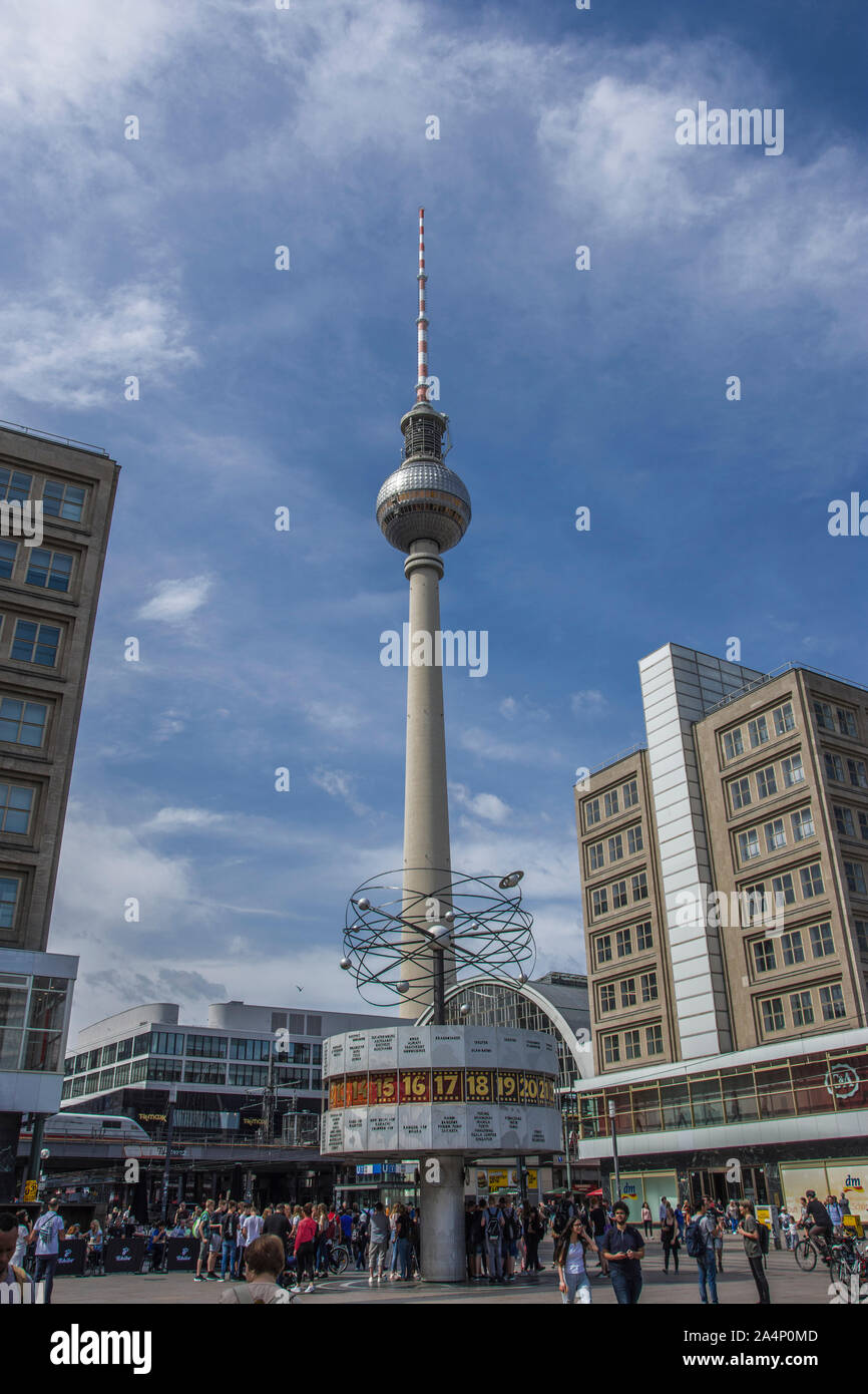 Berlin, Berlin est et ouest, mur de Berlin, galerie de l'Est Banque D'Images