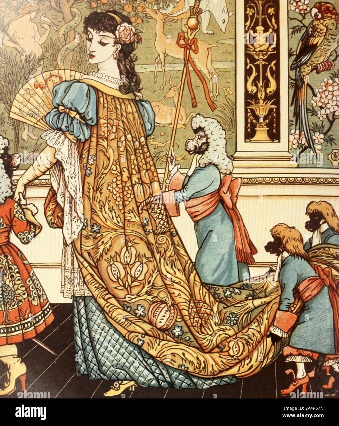 WALTER CRANE (18456-1915) l'artiste anglais. Banque D'Images