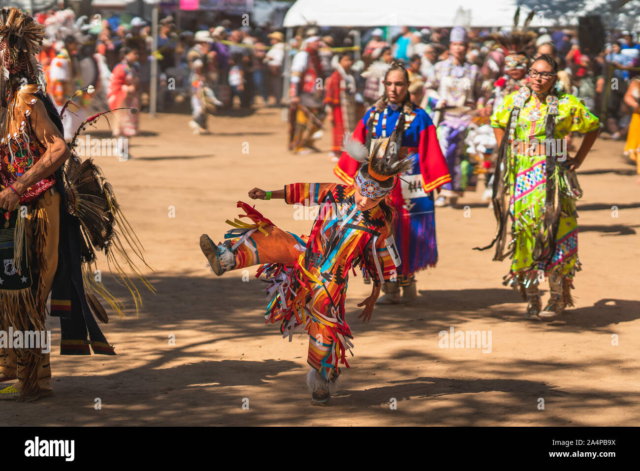 Santa Ynez Chumash InterTribal Powwow. Les Amérindiens en Full