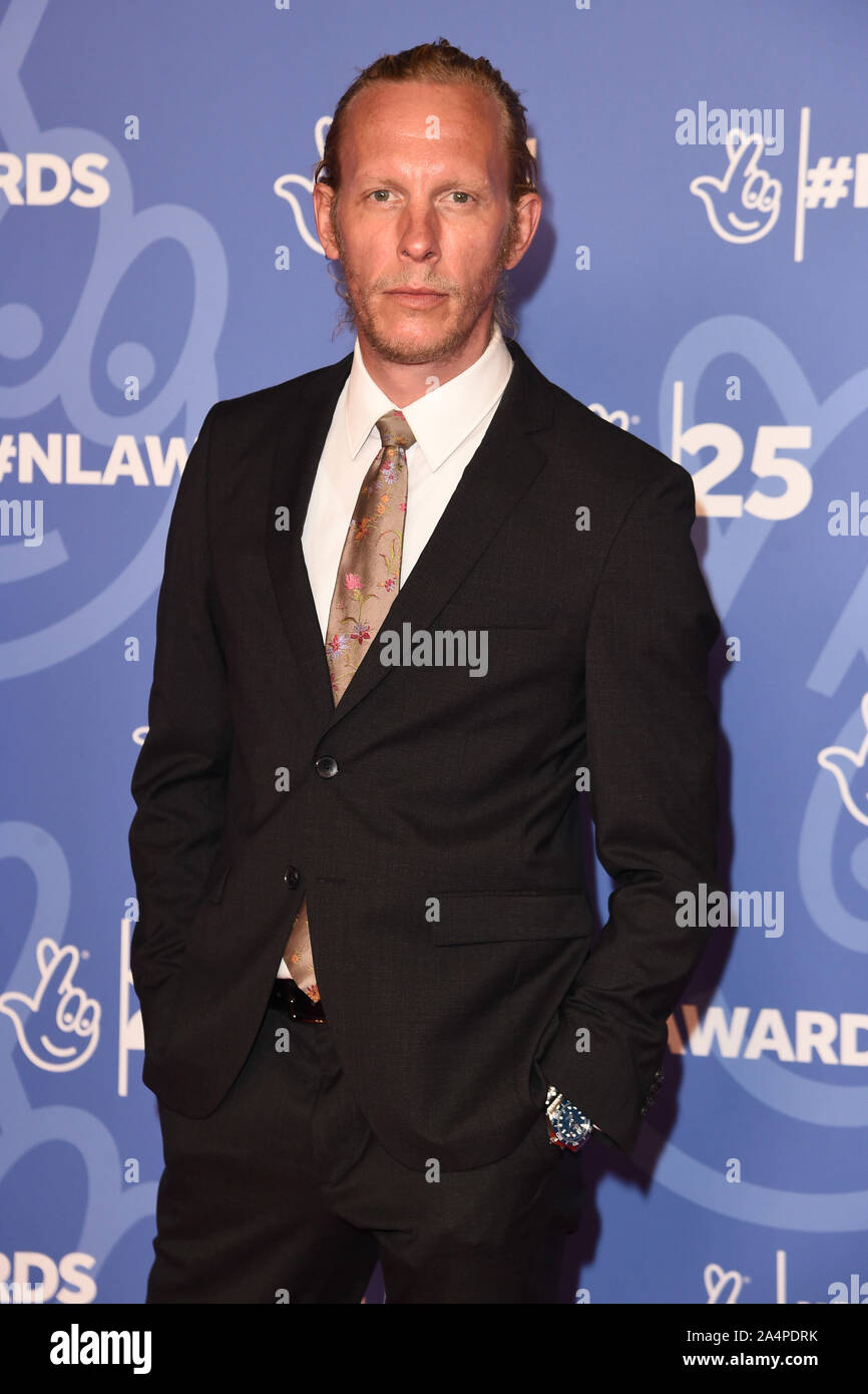 Londres, Royaume-Uni. 15 Oct, 2019. Londres, Royaume-Uni. 15 octobre 2019 : Laurence Fox à la Loterie Nationale Awards 2019, à Londres. Photo : Steve Sav/Featureflash Crédit : Paul Smith/Alamy Live News Banque D'Images