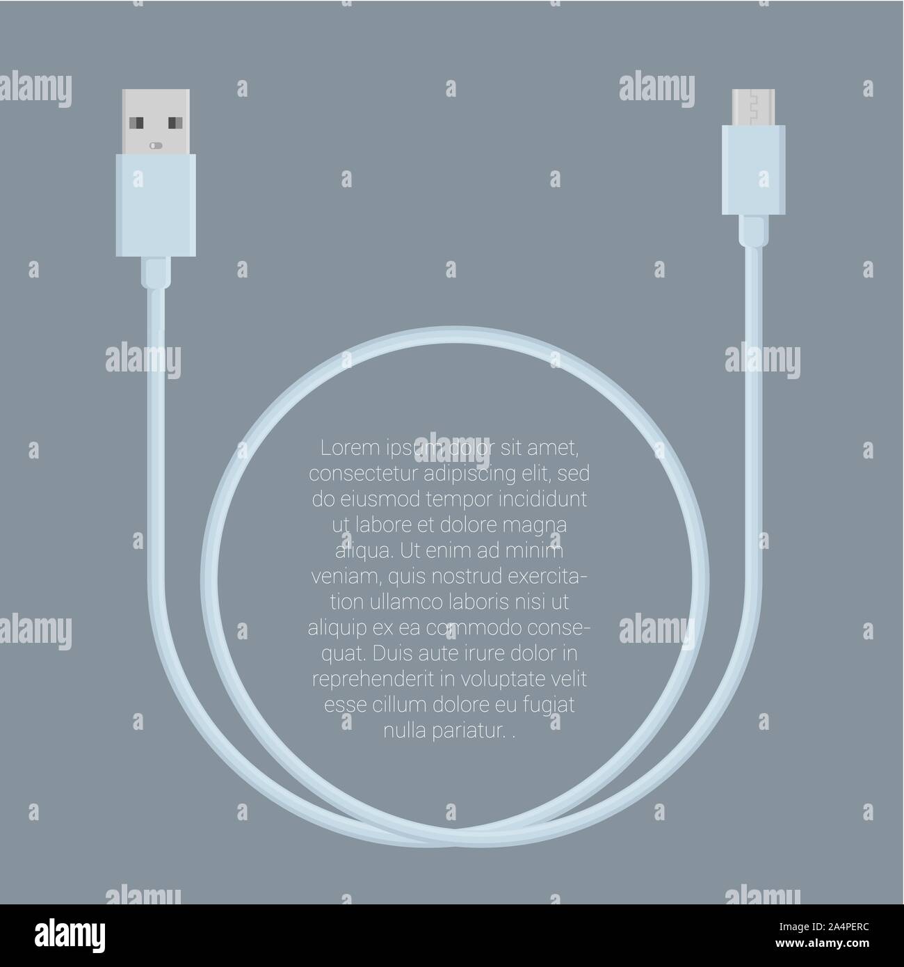 Modèle de données USB Illustration de Vecteur