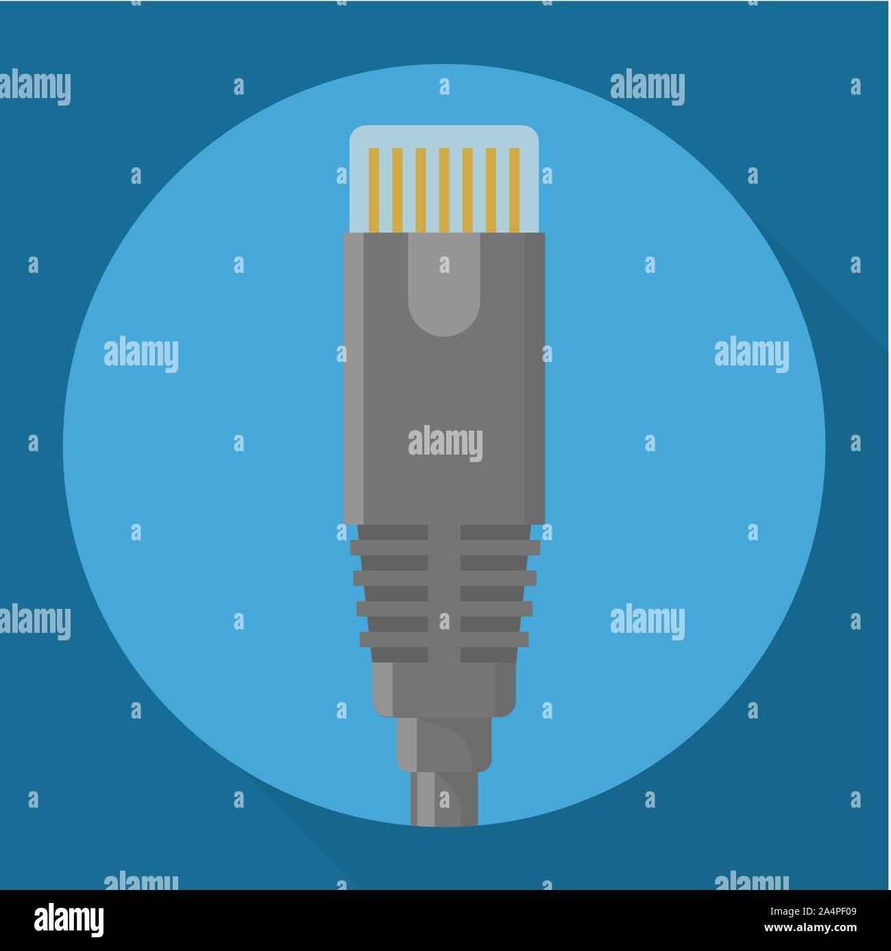 L'icône du connecteur réseau Illustration de Vecteur