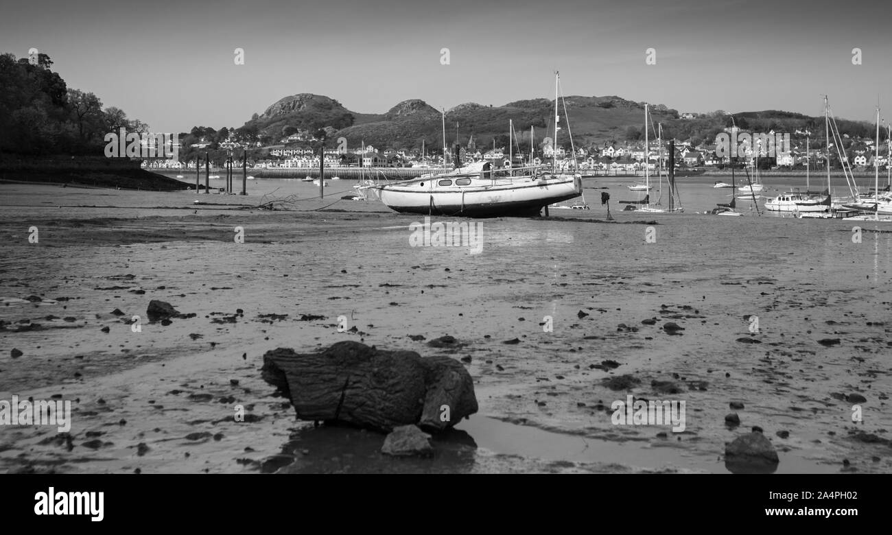 Estuaire de Conwy Banque D'Images