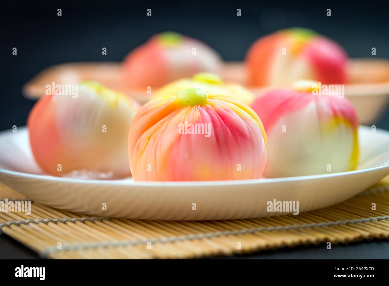 Confiserie traditionnelle japonaise wagashi gâteau Banque D'Images