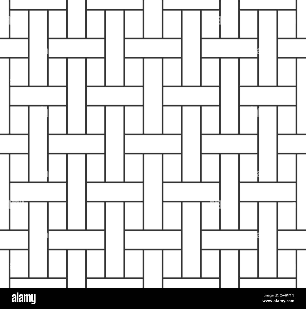 La vannerie abstrait motif transparent, noir sur fond blanc de ligne réseau. Texture géométrique Conception pour l'impression. Style linéaire, Vector illustration Illustration de Vecteur