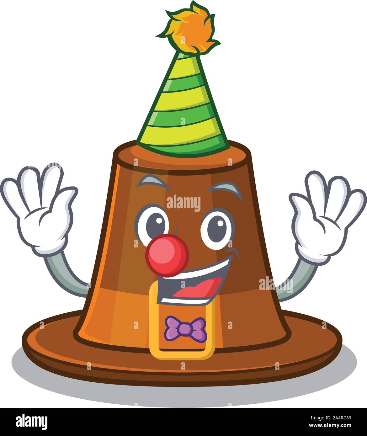 Pèlerin de clown chapeau sur une table de dessin animé Image Vectorielle  Stock - Alamy