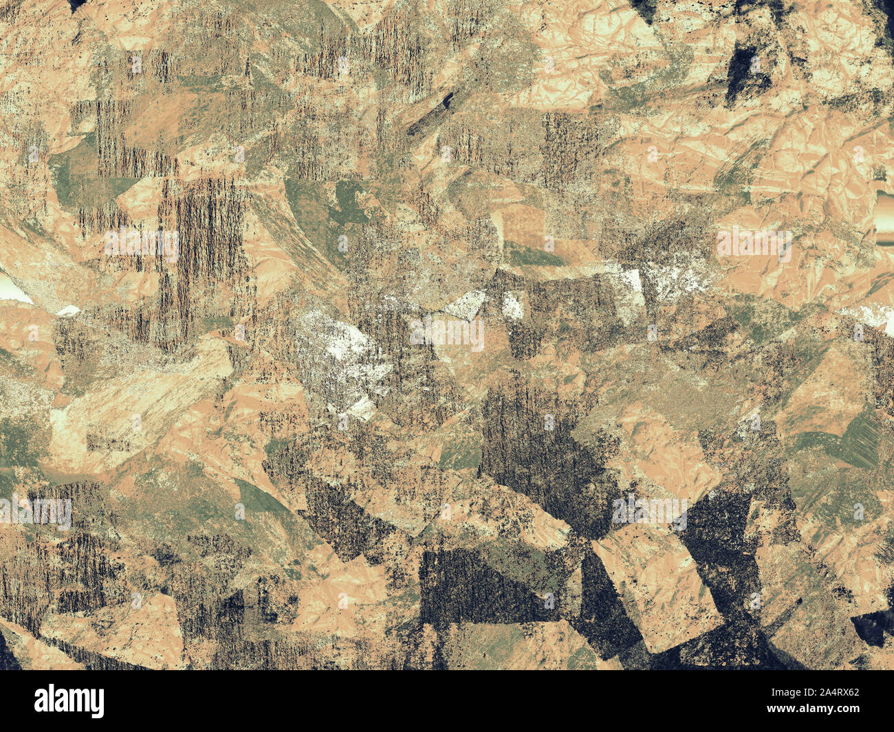 Abstract grungy collage papier. Grunge pinceau peinture. Grunge dessinés à la main, style de peinture texturée. Retro Vintage papier. Version Scrapbooking. Banque D'Images