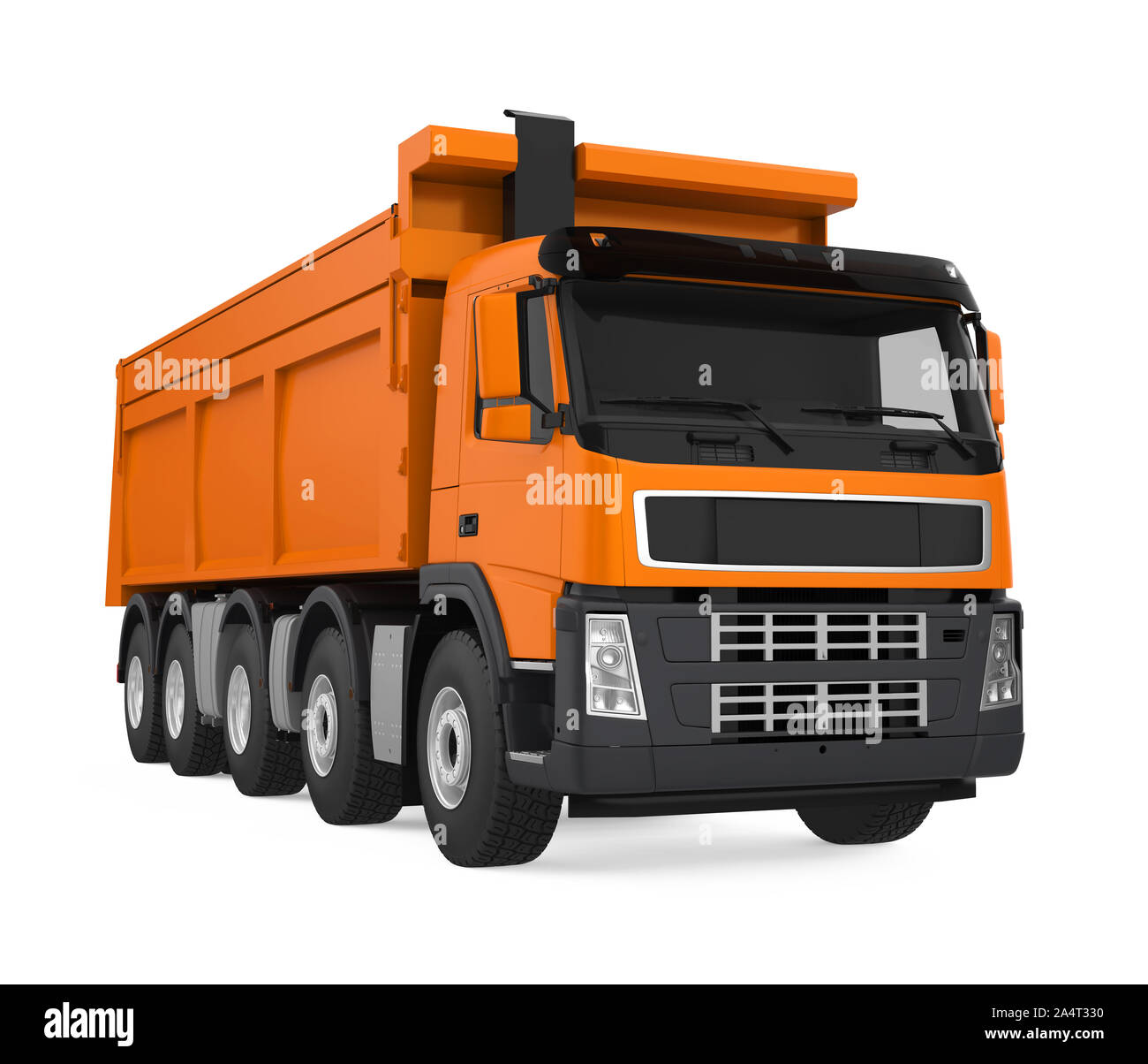 Camion benne basculante isolée Banque D'Images