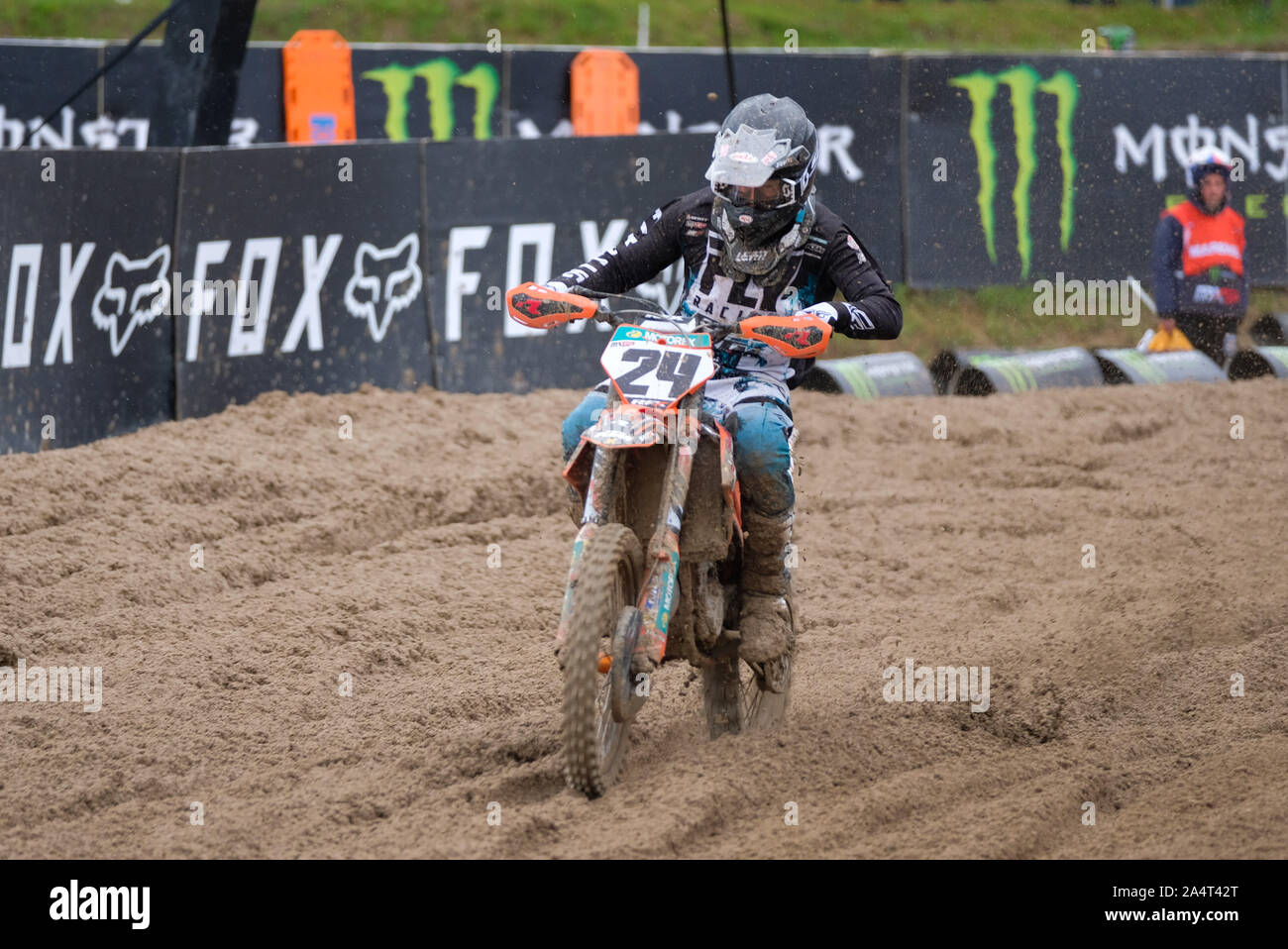 Shaun Simpson lors du Championnat du Monde FIM de Motocross. Mxgp de Lombardie. La Race Mxgp., Mantova, Italie, 12 mai 2019, les moteurs Motocross Banque D'Images