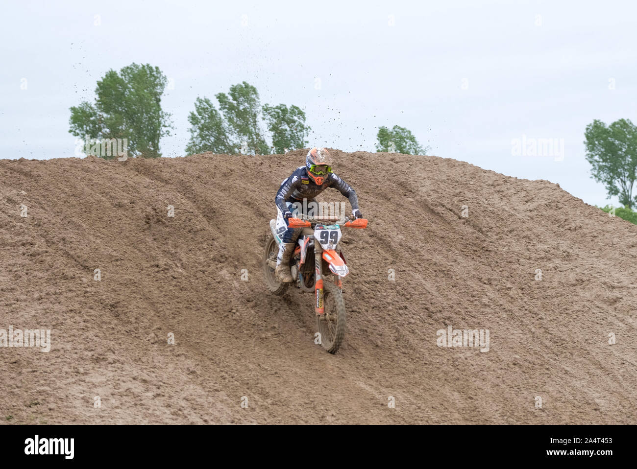 Max Anstie lors du Championnat du Monde FIM de Motocross. Mxgp de Lombardie. La Race Mxgp., Mantova, Italie, 12 mai 2019, les moteurs Motocross Banque D'Images