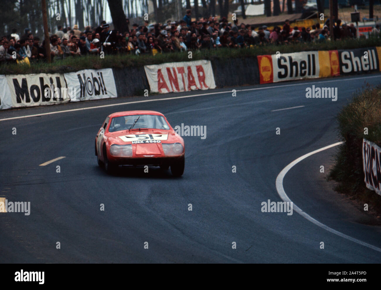 - Austin Healey Sprite, Baker - couvertures, 1967 24 heures du Mans. Banque D'Images