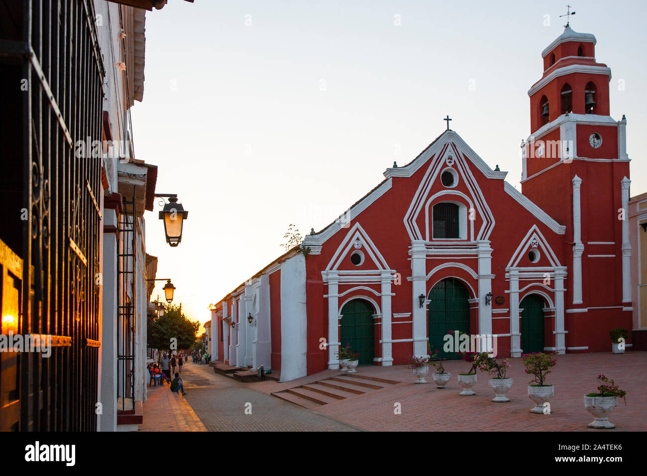 Eglise de San Francisco - Santa Cruz de Mompox - Colombie Banque D'Images