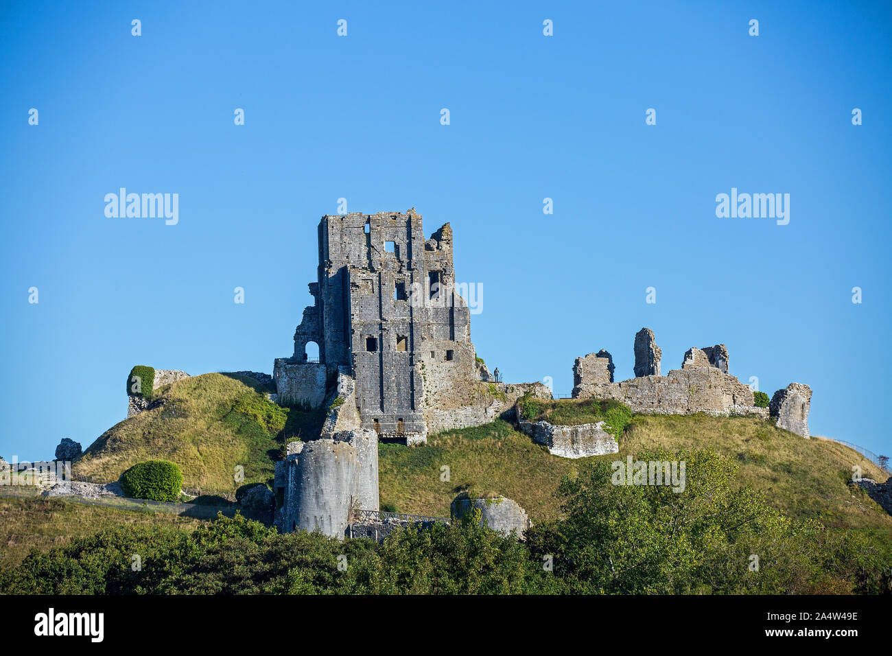 Château de Corfe Banque D'Images