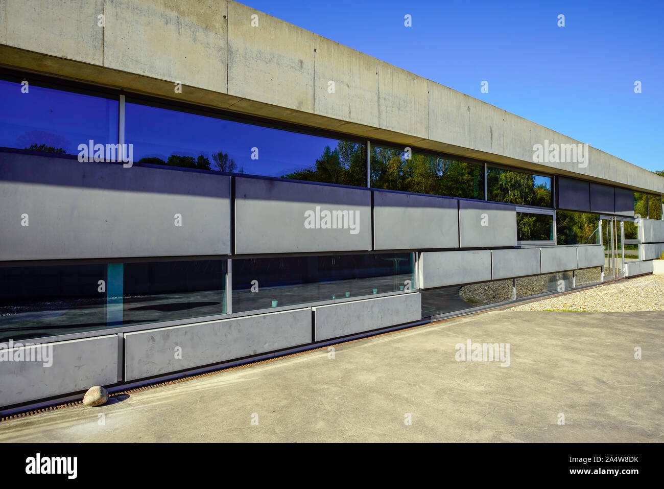 La formation d'un paysage (LFone) par Zaha Hadid, Weil am Rhein, Allemagne. Banque D'Images
