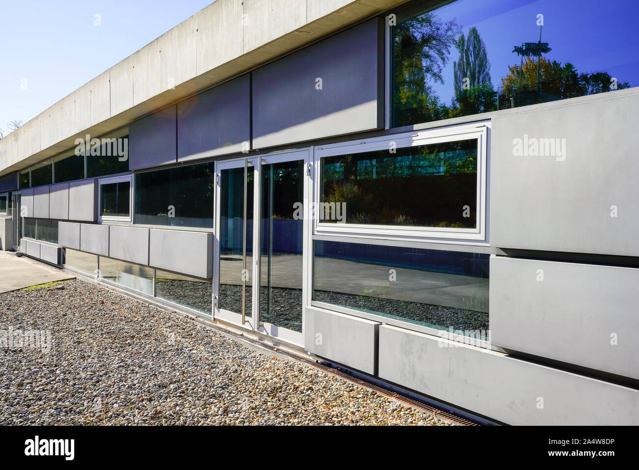 La formation d'un paysage (LFone) par Zaha Hadid, Weil am Rhein, Allemagne. Banque D'Images