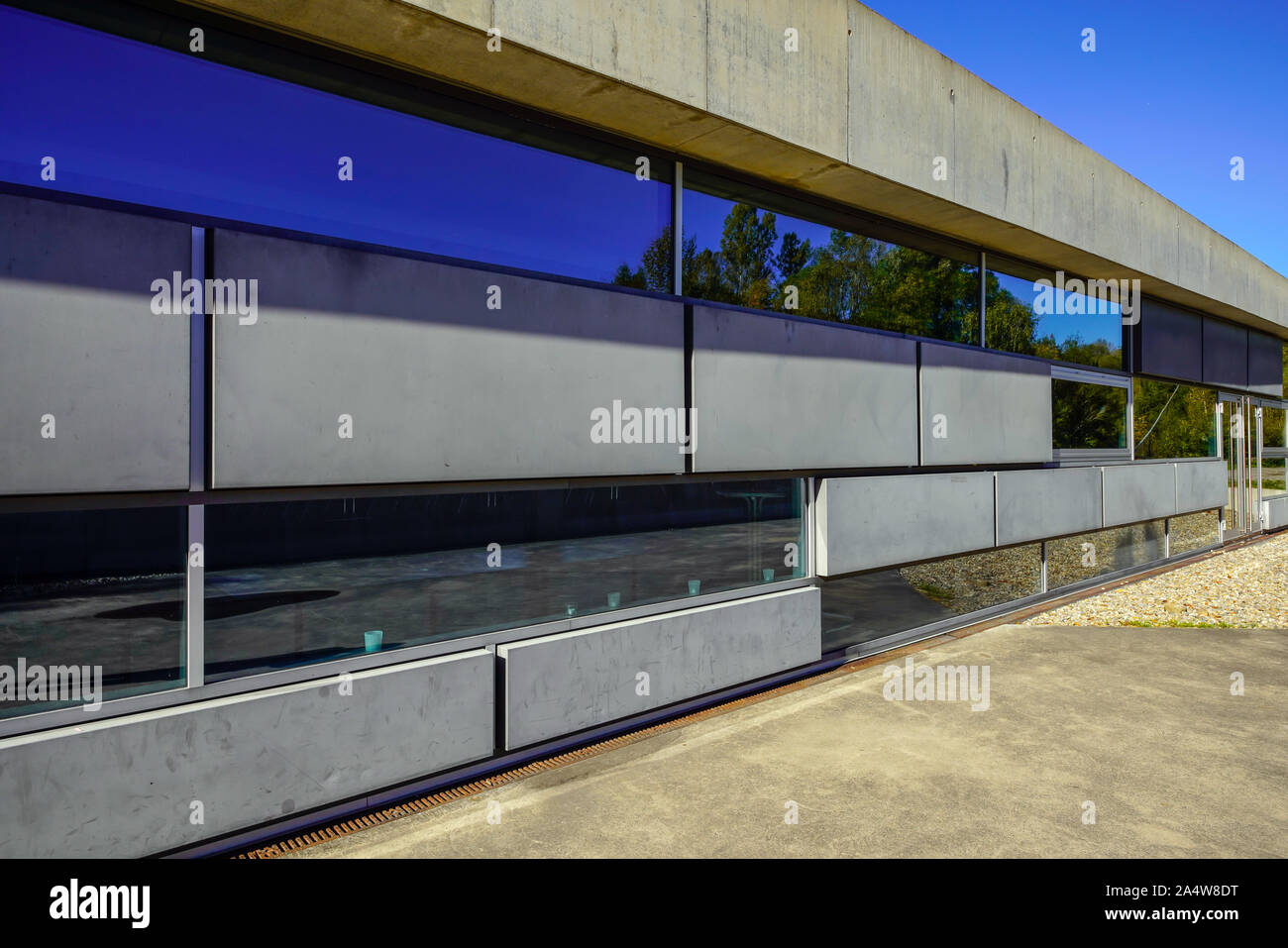 La formation d'un paysage (LFone) par Zaha Hadid, Weil am Rhein, Allemagne. Banque D'Images