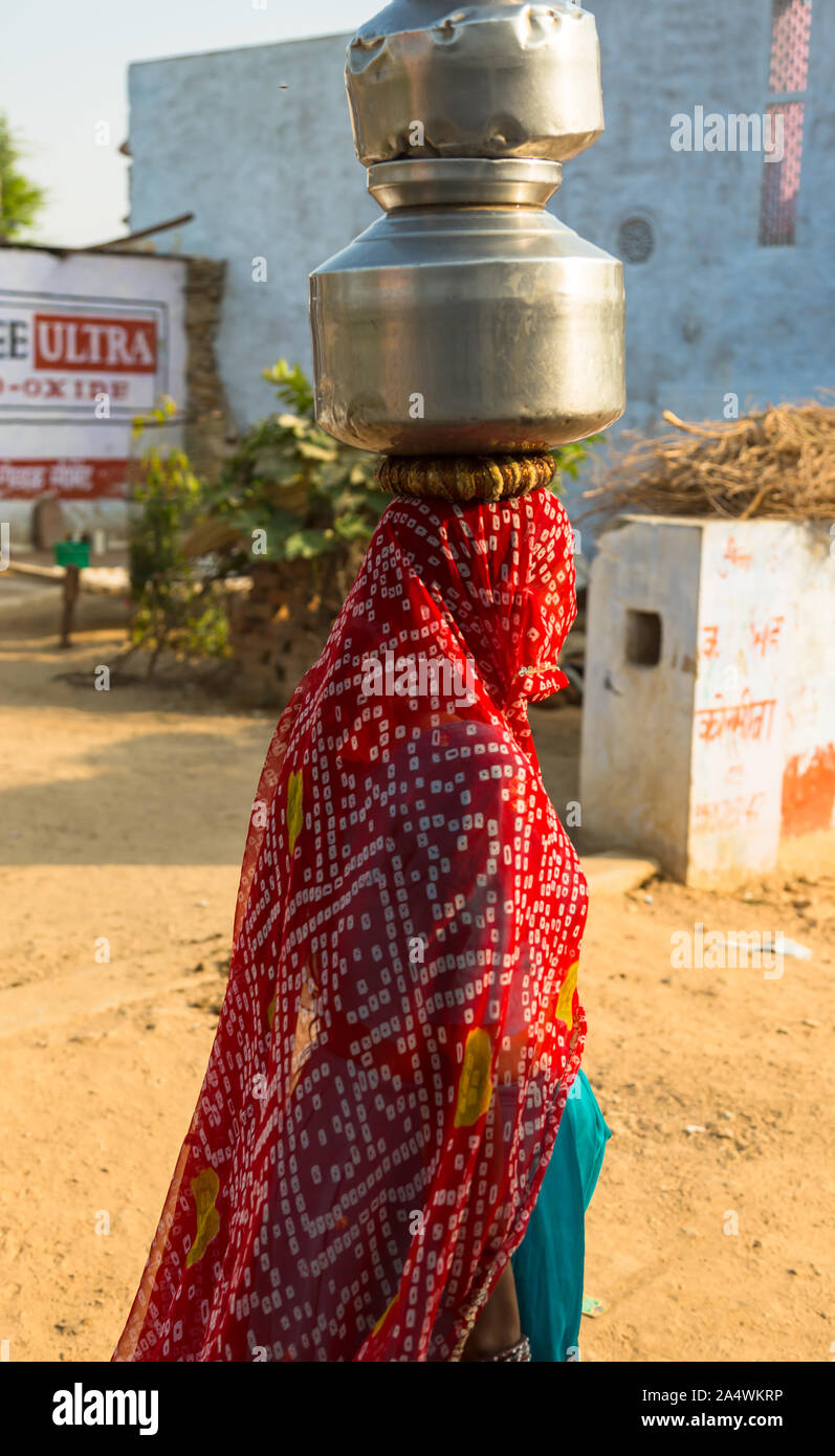 Indien coloré à Pushkar Banque D'Images