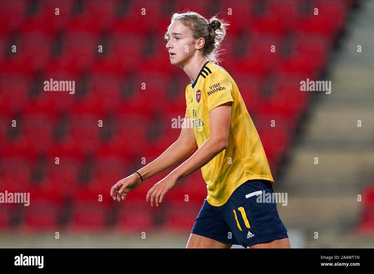 Prague, République tchèque. 16 Oct, 2019. PRAGUE, RÉPUBLIQUE TCHÈQUE - le 16 octobre : Vivianne Miedema d'Arsenal au cours de l'UEFA Women's Champions League match de football entre SK Slavia Praha et Arsenal Femmes à Sinobo Stadium le 16 octobre 2019 à Prague, République tchèque (photo de Daniela Porcelli/SPP) : Crédit Photo de presse Sport SPP. /Alamy Live News Banque D'Images