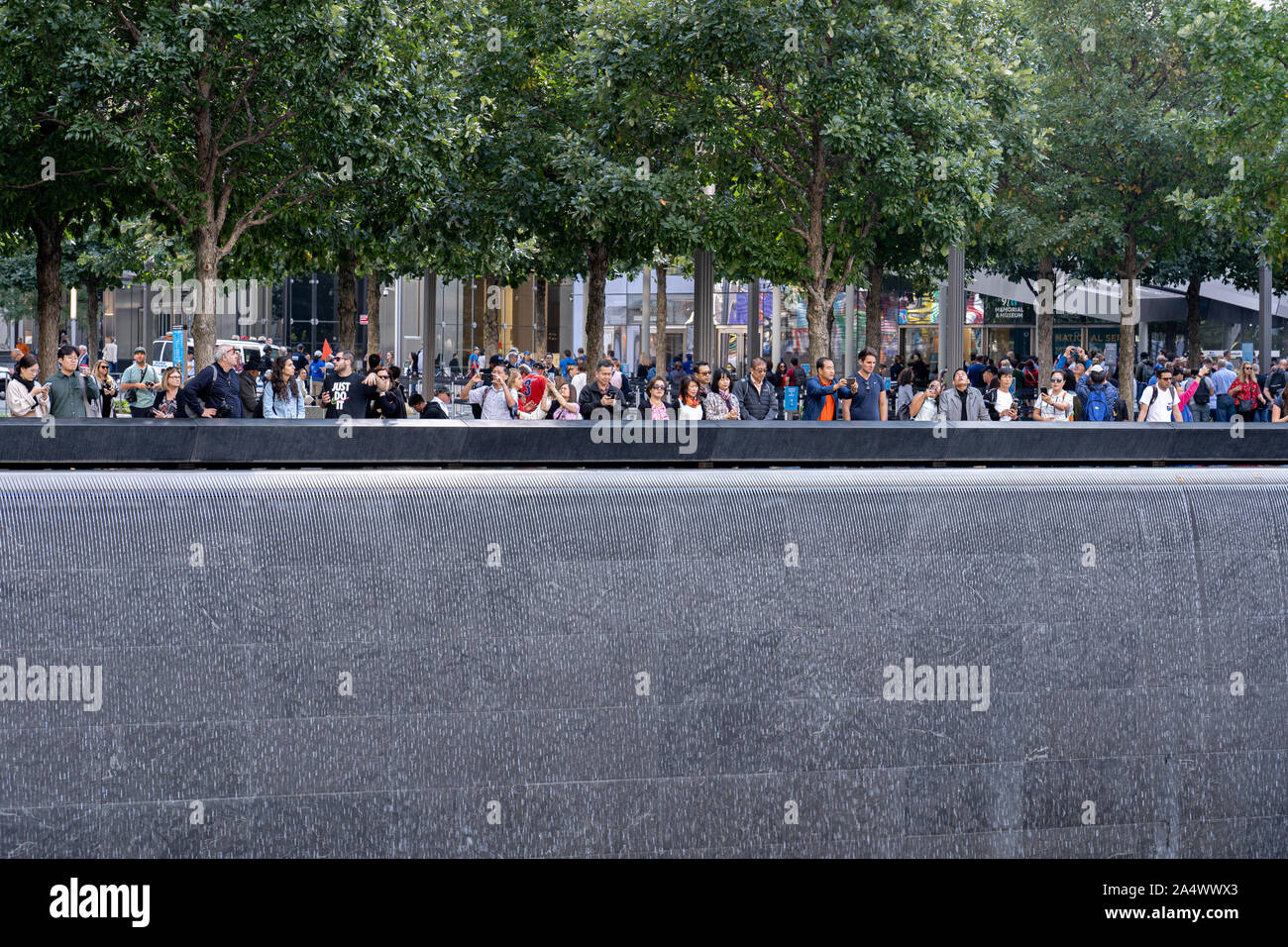 Piscine Memorial à Ground Zero à Manhattan, NYC Banque D'Images