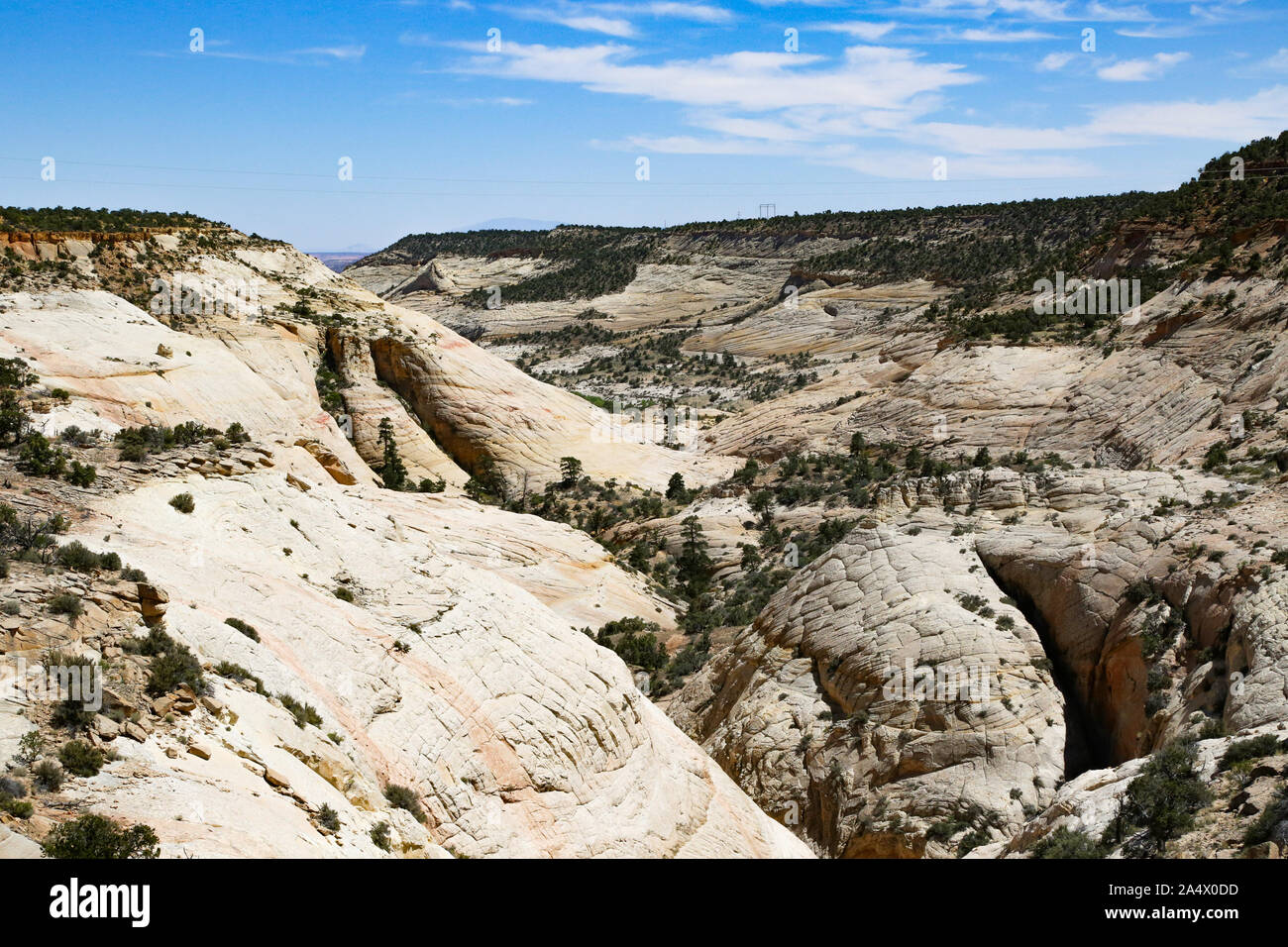 Scène routière sur Utah's Scenic Byway 12 Banque D'Images