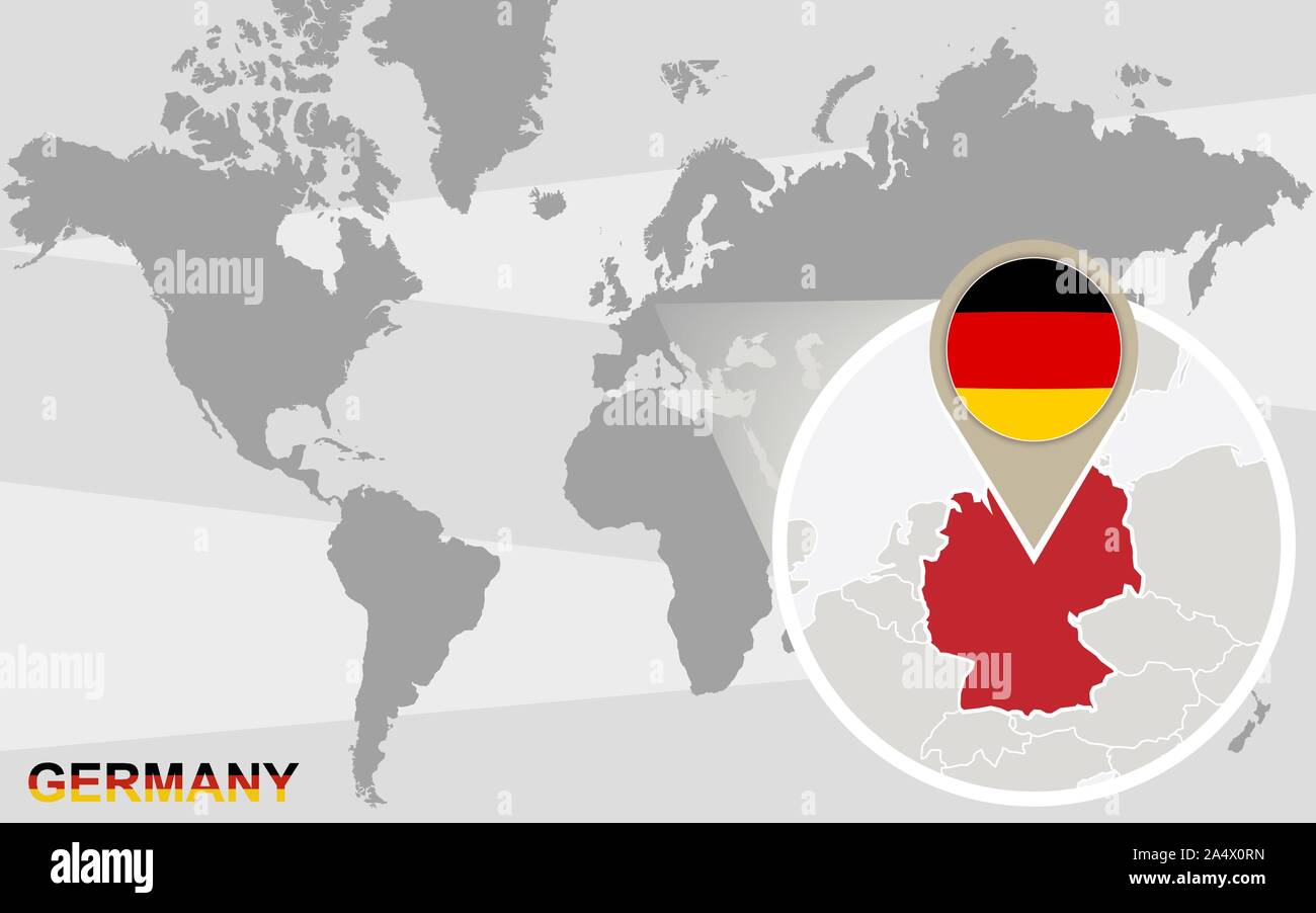 Carte Du Monde Avec L Allemagne Agrandie Allemagne Drapeau Et Carte Image Vectorielle Stock Alamy Carte Du Monde Avec L Allemagne Agrandie Allemagne Drapeau Et Carte Image Vectorielle Stock Alamy
