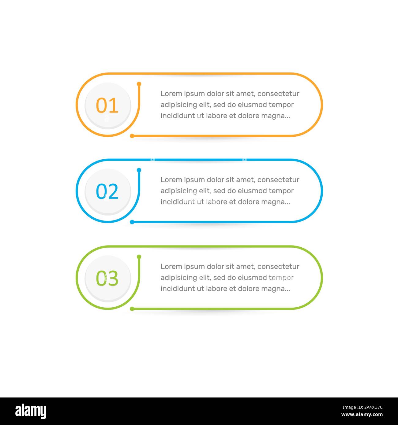 Étapes, éléments de conception infographique, mince ligne de contour style design, graphique d'information pour l'entreprise, illustrations vectorielles isolé sur fond blanc. Illustration de Vecteur