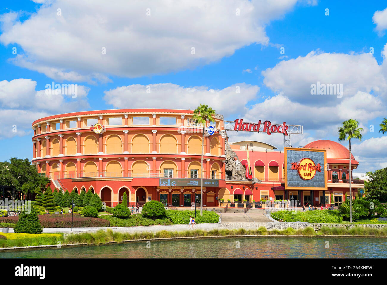 Hard Rock Café, salle à manger, restaurant à CityWalk, le complexe Universal Studios Orlando, Floride, USA Banque D'Images