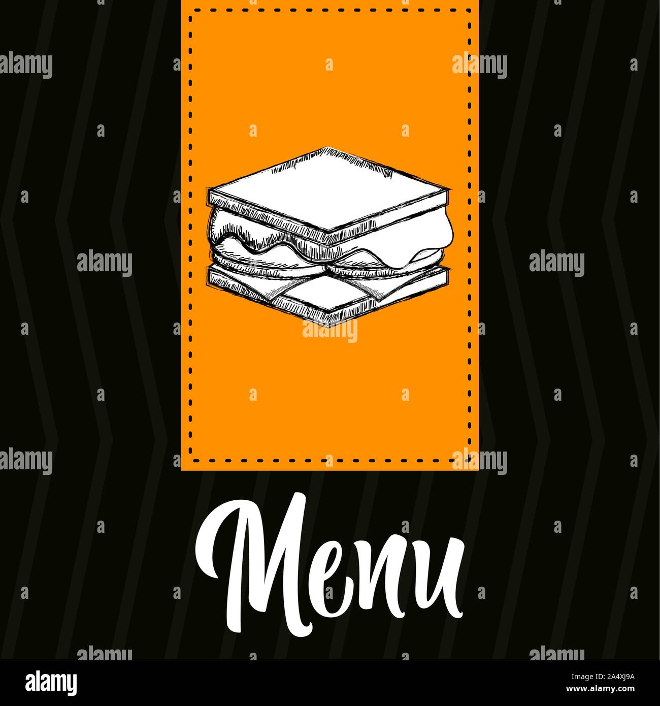 Aliments, boissons et desserts menu. Restaurant menu design - Vector illustration Illustration de Vecteur