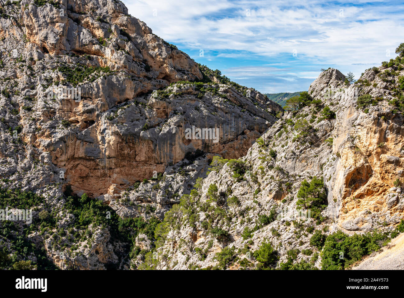 Les Gorges du Verdon, Gorges du Verdon dans les Alpes, Provence, France Banque D'Images