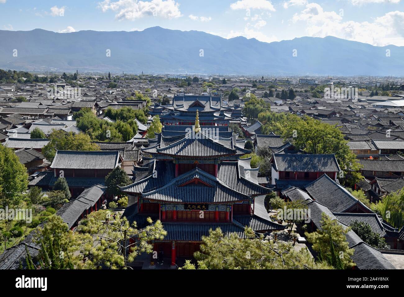 Lijiang, une ville dans le nord-ouest de la province du Yunnan en Chine est célèbre pour son site du patrimoine de l'UNESCO, la vieille ville de Lijiang. Banque D'Images